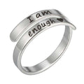 Retro Stainless Steel English Double Ring